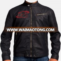 MEN STYLISH RETRO MOTORCYCLE LEATHER JACKET, MEN GENUINE LEATHER FASHION JACKETS